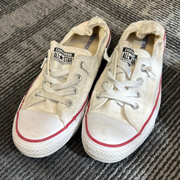 Converse Shoes - Converse All Star Chucks White Slip ons Womens size 9
